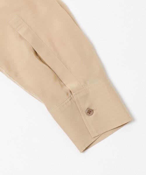 URBAN RESEARCH(アーバンリサーチ)の「new basic WASHABLE CUPRA SHIRTS(シャツ/ブラウス・レディース・ベージュ/グレー系その他・FREE)」の4枚目の写真