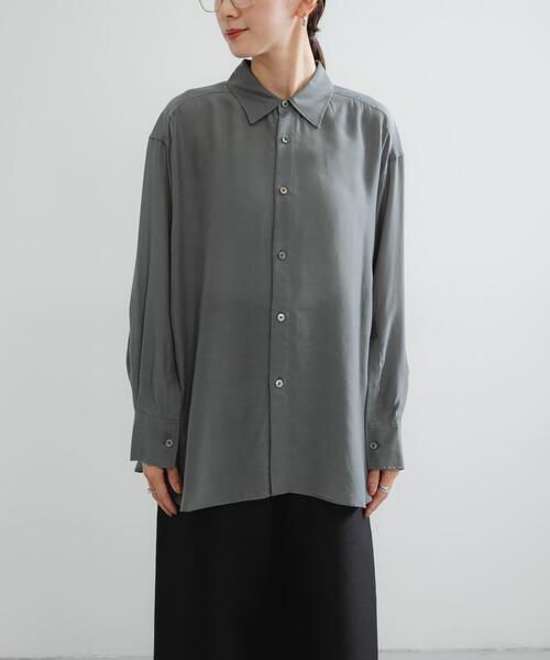 セール】new basic WASHABLE CUPRA SHIRTS（シャツ/ブラウス）｜URBAN