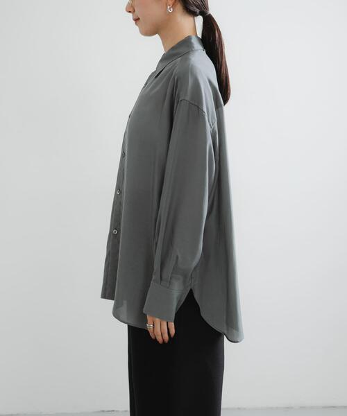 【atmさま用】＜6(ROKU)＞CUPRA DRESS SHIRT/シャツ Men's Cupra Cotton Broad Regular Collar Outer Shirt｜ORCIVAL