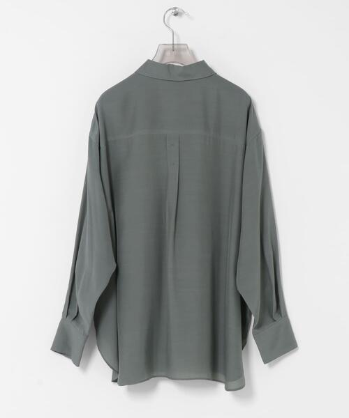 URBAN RESEARCH(アーバンリサーチ)の「new basic WASHABLE CUPRA SHIRTS(シャツ/ブラウス・レディース・ベージュ/グレー系その他・FREE)」の17枚目の写真