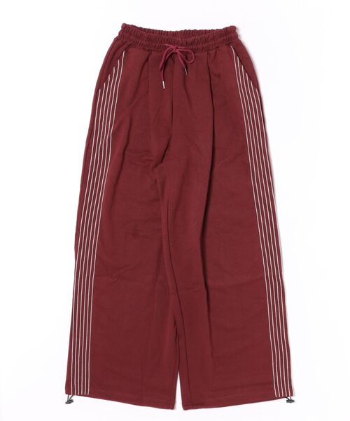 SIS(エスアイエス)の「SIS/エスアイエス/Line pants(その他パンツ・メンズ・レッド/ブラック・F)」の1枚目の写真