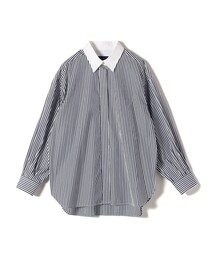 SHIPS（シップス）の「SHIPS Primary Navy Label:SUVIN コットン クレリック シャツ（シャツ/ブラウス）」