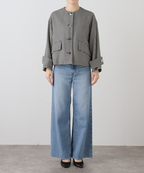 Mackintosh（マッキントッシュ）の「【MACKINTOSH/マッキントッシュ】HUMBIE NO COLLAR SL JACKET MB（ノーカラージャケット・レディース・ブラック・6）」の2枚目の写真