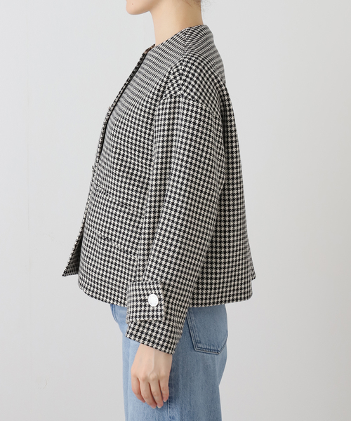 Mackintosh（マッキントッシュ）の「【MACKINTOSH/マッキントッシュ】HUMBIE NO COLLAR SL JACKET MB（ノーカラージャケット・レディース・ブラック・6）」の4枚目の写真