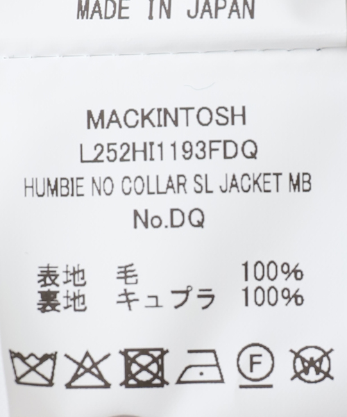 Mackintosh（マッキントッシュ）の「【MACKINTOSH/マッキントッシュ】HUMBIE NO COLLAR SL JACKET MB（ノーカラージャケット・レディース・ブラック・6）」の13枚目の写真