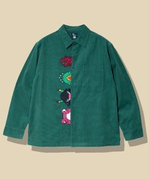 シャツ/ブラウス（グリーン・カーキ/緑色系・コーデュロイ