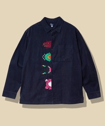 go slow caravan | コーデュロイ前立て刺繍シャツ(シャツ/ブラウス)
