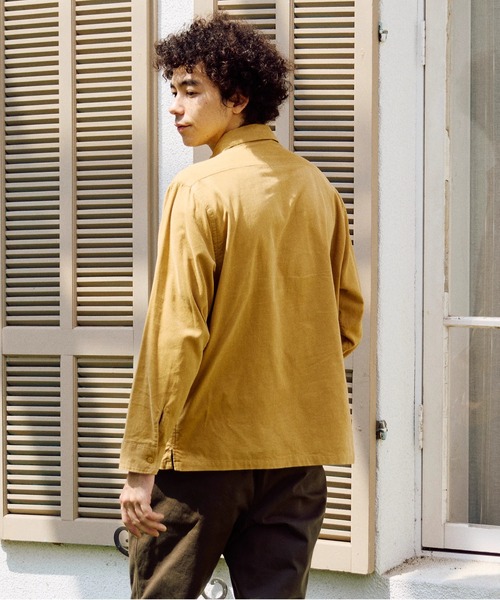 go slow caravan（ゴースローキャラバン）の「コーデュロイ前立て刺繍シャツ（シャツ/ブラウス・メンズ・グリーン系その他/ネイビー/ベージュ・LARGE/X-LARGE/MEDIUM/SMALL）」の19枚目の写真