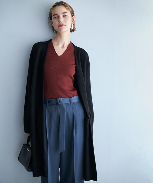 ミルドウール ロングカーディガン（カーディガン/ボレロ）｜ICB（アイ