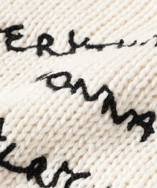 B:MING by BEAMS（ビーミングバイビームス）の「手書き刺繍 ニット（ニット/セーター・レディース・レッド/チャコールグレー/オフホワイト・ONE SIZE）」の19枚目の写真