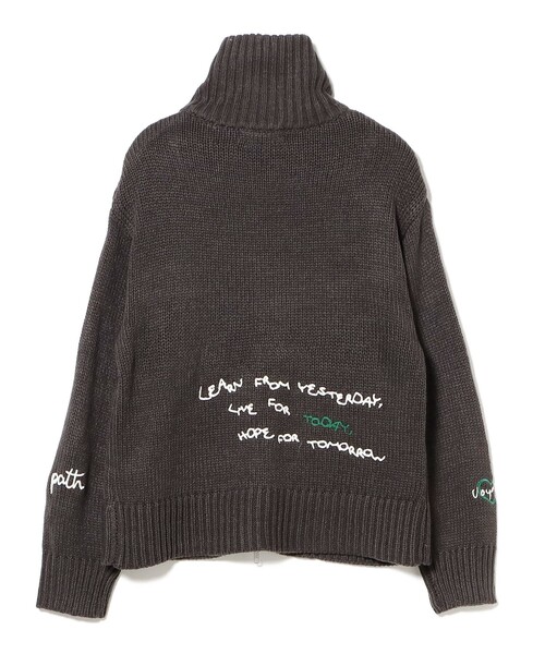 B:MING by BEAMS（ビーミングバイビームス）の「手書き刺繍 ニット（ニット/セーター・レディース・レッド/チャコールグレー/オフホワイト・ONE SIZE）」の15枚目の写真