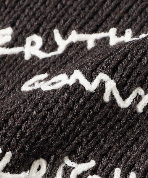 B:MING by BEAMS（ビーミングバイビームス）の「手書き刺繍 ニット（ニット/セーター・レディース・レッド/チャコールグレー/オフホワイト・ONE SIZE）」の14枚目の写真