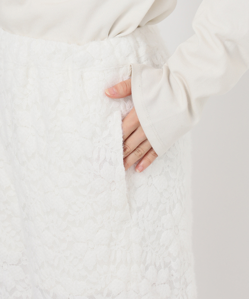 fluffy lace イージーパンツ（その他パンツ）｜SLOBE IENA