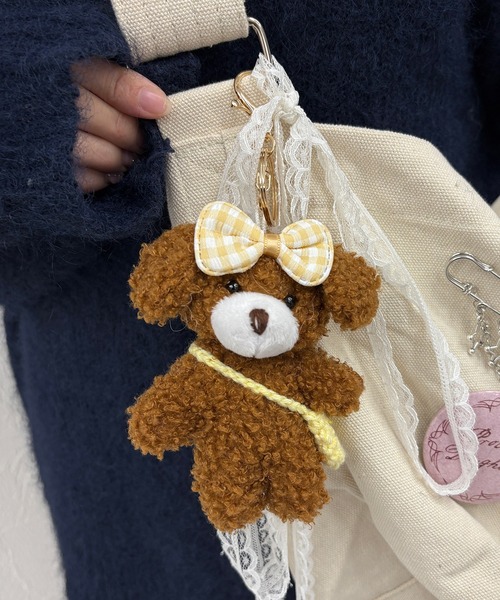 kutir(クティール)の「kutirlune/アソートアニマルキーホルダー(キーホルダー・レディース・ベージュ/ライトホワイト/ダークブラウン・FREE)」の2枚目の写真
