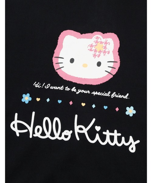Little sunny bite（リトルサニーバイト）の「『Little sunny bite』hello kitty x little sunny bite hoodie（パーカー・レディース・ブラック/グレー/ピンク・MEDIUM）」の6枚目の写真