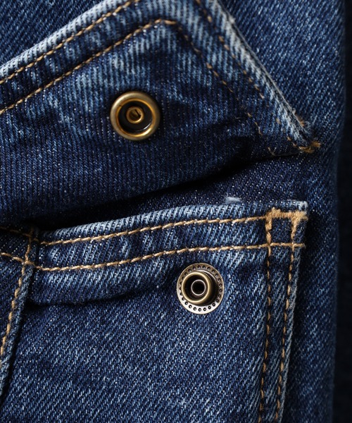 GUESS JEANS(ゲスジーンズ)の「GUESS JEANS GJ G10 CARGO PANTS ゲス ワイドカーゴパンツ デニムパンツ ジーンズ(デニムパンツ・レディース・インディゴブルー・29inch/27inch/25inch/24inch/28inch/26inch)」の6枚目の写真