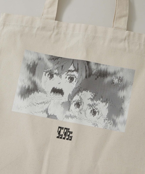NANO universe(ナノユニバース)の「「ダンダダン | Kosuke Kawamura」トートバッグ オカルン×モモver(トートバッグ・メンズ・キナリ・F)」の2枚目の写真