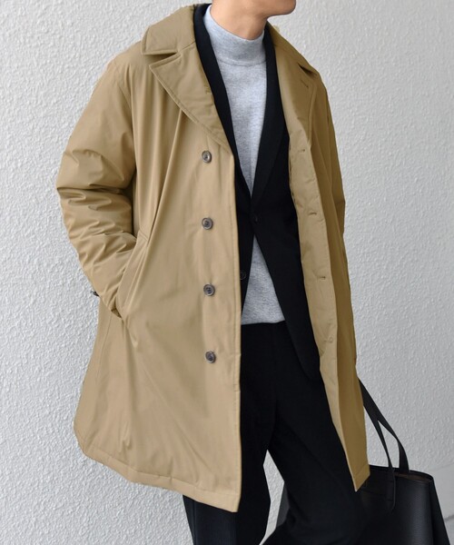 セール】SHIPS any:〈撥水/防風等〉多機能 ダウン クラシカル ミドル