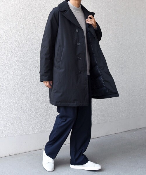 セール】SHIPS any:〈撥水/防風等〉多機能 ダウン クラシカル ミドル