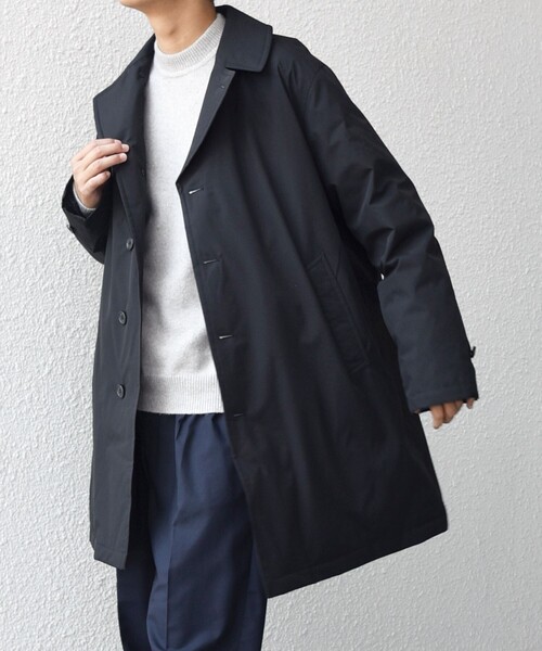 SHIPS any(シップス エニィ)の「SHIPS any:〈撥水/防風等〉多機能 ダウン クラシカル ミドル カーコート◇(ダウンジャケット/コート・メンズ・ブラック/キャメル/ネイビー・SMALL/MEDIUM/LARGE/X-LARGE)」の7枚目の写真