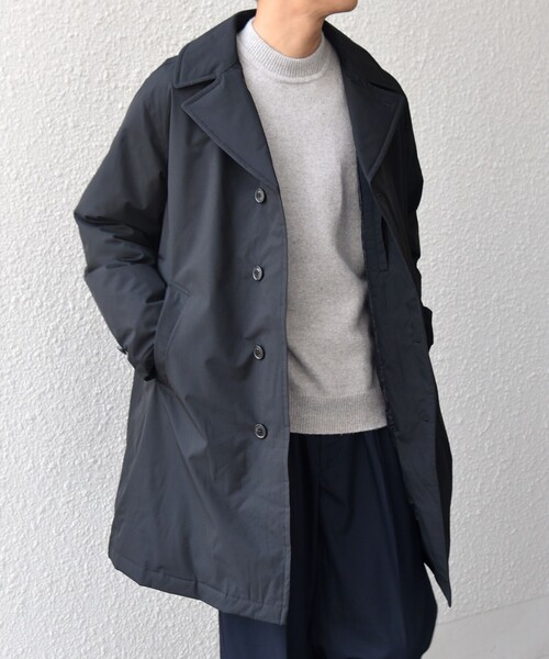 SHIPS any(シップス エニィ)の「SHIPS any:〈撥水/防風等〉多機能 ダウン クラシカル ミドル カーコート◇(ダウンジャケット/コート・メンズ・ブラック/キャメル/ネイビー・SMALL/MEDIUM/LARGE/X-LARGE)」の8枚目の写真