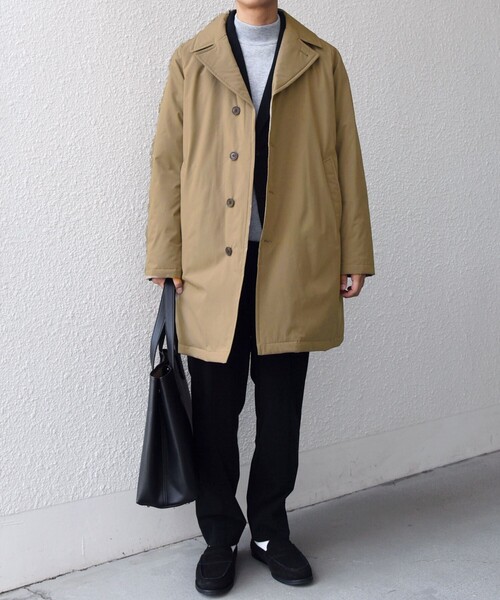 SHIPS any(シップス エニィ)の「SHIPS any:〈撥水/防風等〉多機能 ダウン クラシカル ミドル カーコート◇(ダウンジャケット/コート・メンズ・ブラック/キャメル/ネイビー・SMALL/MEDIUM/LARGE/X-LARGE)」の9枚目の写真