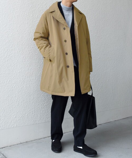 SHIPS any(シップス エニィ)の「SHIPS any:〈撥水/防風等〉多機能 ダウン クラシカル ミドル カーコート◇(ダウンジャケット/コート・メンズ・ブラック/キャメル/ネイビー・SMALL/MEDIUM/LARGE/X-LARGE)」の10枚目の写真