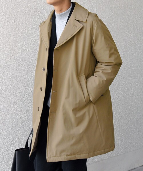 SHIPS any(シップス エニィ)の「SHIPS any:〈撥水/防風等〉多機能 ダウン クラシカル ミドル カーコート◇(ダウンジャケット/コート・メンズ・ブラック/キャメル/ネイビー・SMALL/MEDIUM/LARGE/X-LARGE)」の12枚目の写真