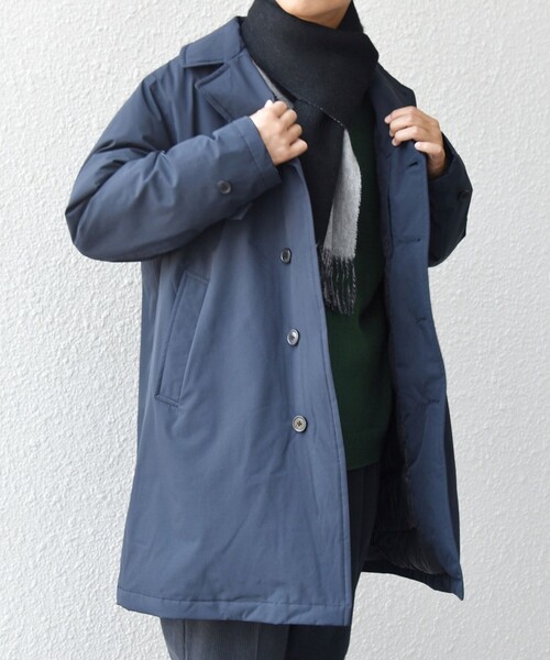 SHIPS any(シップス エニィ)の「SHIPS any:〈撥水/防風等〉多機能 ダウン クラシカル ミドル カーコート◇(ダウンジャケット/コート・メンズ・ブラック/キャメル/ネイビー・SMALL/MEDIUM/LARGE/X-LARGE)」の18枚目の写真