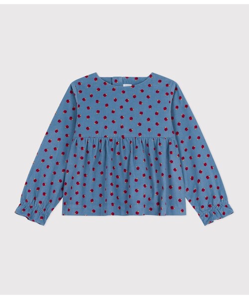 PETIT BATEAU(プチバトー)の「長袖ブラウス(シャツ/ブラウス・キッズ・ライトブルー・3YEAR/4YEAR/5YEAR)」の5枚目の写真