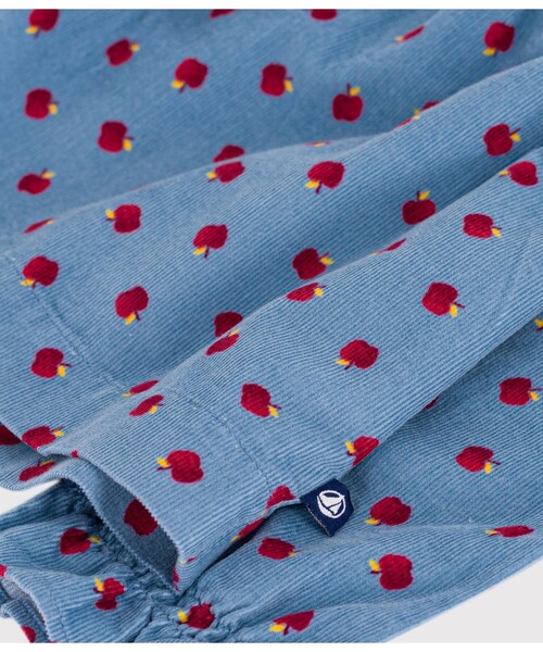 PETIT BATEAU(プチバトー)の「長袖ブラウス(シャツ/ブラウス・キッズ・ライトブルー・3YEAR/4YEAR/5YEAR)」の2枚目の写真