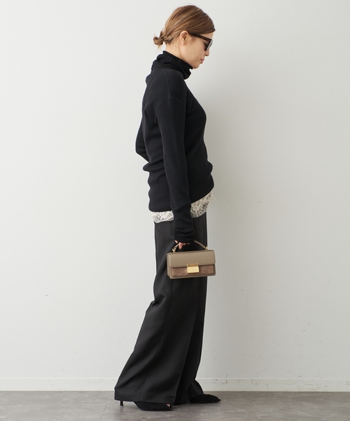 Deuxieme Classe（ドゥーズィエムクラス）の「rib タートル（Tシャツ/カットソー・レディース・ブラック/ホワイト/パープル・FREE）」の10枚目の写真