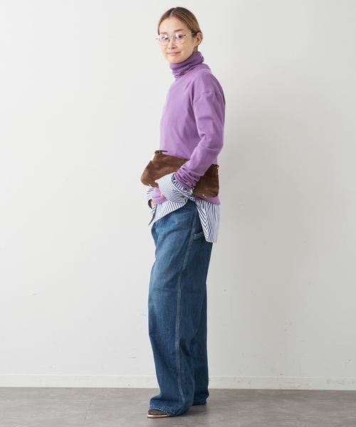 Deuxieme Classe（ドゥーズィエムクラス）の「rib タートル（Tシャツ/カットソー・レディース・ブラック/ホワイト/パープル・FREE）」の19枚目の写真