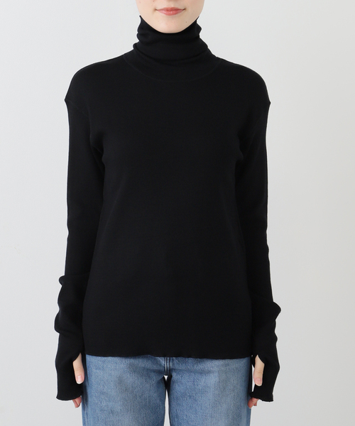 Deuxieme Classe（ドゥーズィエムクラス）の「rib タートル（Tシャツ/カットソー・レディース・ブラック/ホワイト/パープル・FREE）」の21枚目の写真