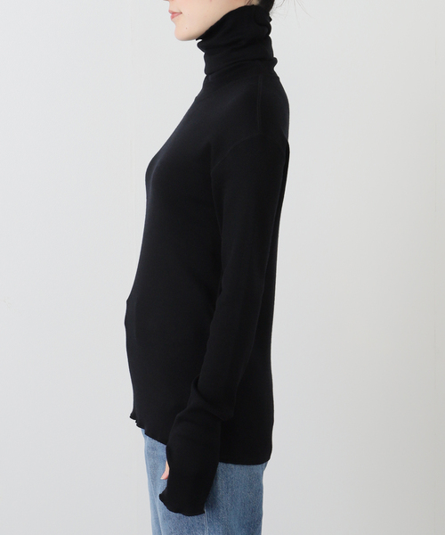 Deuxieme Classe（ドゥーズィエムクラス）の「rib タートル（Tシャツ/カットソー・レディース・ブラック/ホワイト/パープル・FREE）」の22枚目の写真