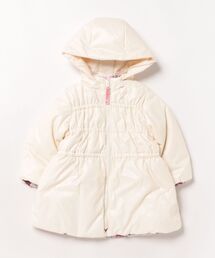 hakka baby（ハッカベビー）の「[ベビー]グレンチェックアートスミレプリントリバーシブルブルゾン（ダウンジャケット/コート）」