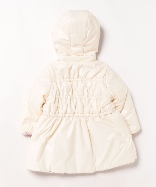 HAKKA BABY（ハッカベビー）の「[ベビー]グレンチェックアートスミレプリントリバーシブルブルゾン（ダウンジャケット/コート・キッズ・キナリ・90cm/80ｃｍ）」の2枚目の写真