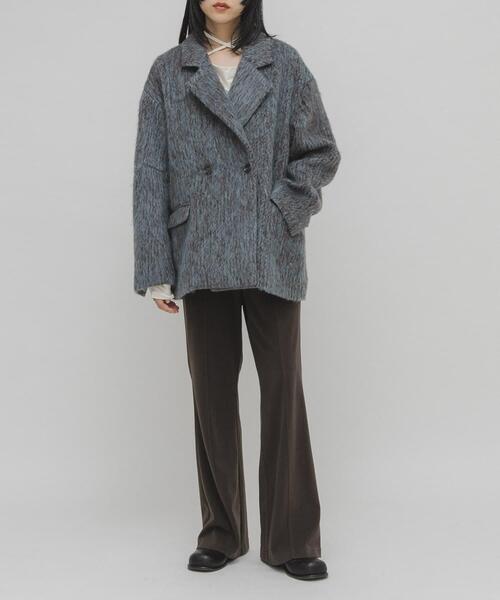 KBF（ケイビーエフ）の「イージーフレアパンツ（その他パンツ・レディース・アイボリー/ブラック/ダークブラウン・ONE）」の7枚目の写真