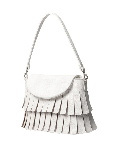 HIROKO HAYASHI(ヒロコハヤシ)の「FRANGIA(フランジャ)ショルダーバッグ(ショルダーバッグ・レディース・ホワイト系/ブラック/シルバー・00)」の5枚目の写真