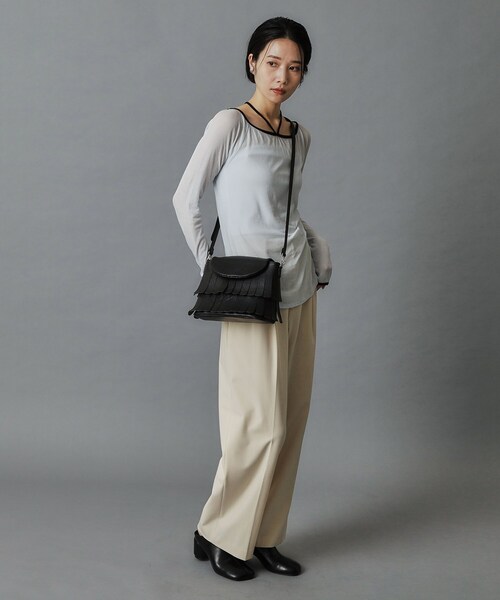 HIROKO HAYASHI(ヒロコハヤシ)の「FRANGIA(フランジャ)ショルダーバッグ(ショルダーバッグ・レディース・ホワイト系/ブラック/シルバー・00)」の11枚目の写真