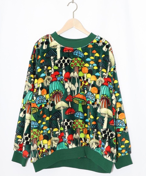 ScoLar（スカラー）の「153696：スカラー柄展開フランネルプルオーバー（Tシャツ/カットソー・レディース・ブラック/グリーン・M）」の10枚目の写真