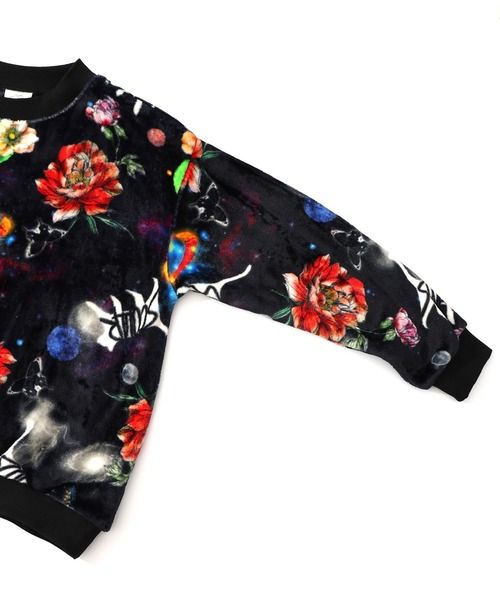 ScoLar（スカラー）の「153696：スカラー柄展開フランネルプルオーバー（Tシャツ/カットソー・レディース・ブラック/グリーン・M）」の13枚目の写真