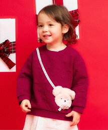 apres les cours | tiny bear ポシェット風トレーナー(スウェット)