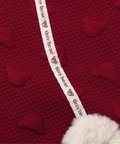 apres les cours(アプレレクール)の「tiny bear ポシェット風トレーナー(スウェット・キッズ・レッド/ベージュ・120/110/100/90/80)」の21枚目の写真