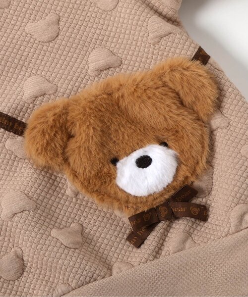 tiny bear ポシェット風トレーナー（スウェット）｜apres les cours