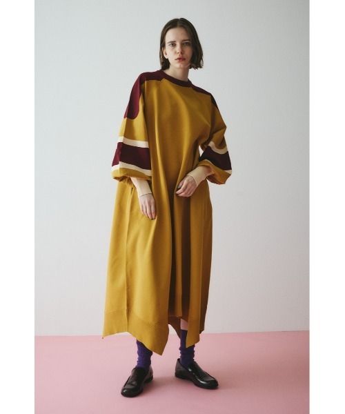 HeRIN.CYE（ヘリンドットサイ）の「Line sleeve knit dress ライン