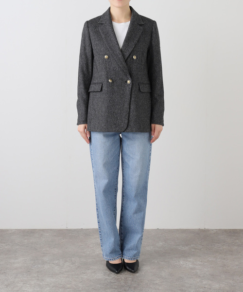 La TOTALITE(ラトータリテ)の「ツイードジャケット(テーラードジャケット・レディース・ブラック/ベージュ・38/36)」の20枚目の写真