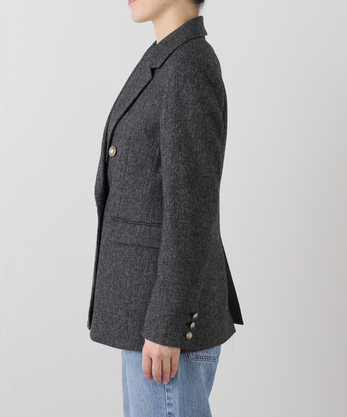 La TOTALITE(ラトータリテ)の「ツイードジャケット(テーラードジャケット・レディース・ブラック/ベージュ・38/36)」の22枚目の写真