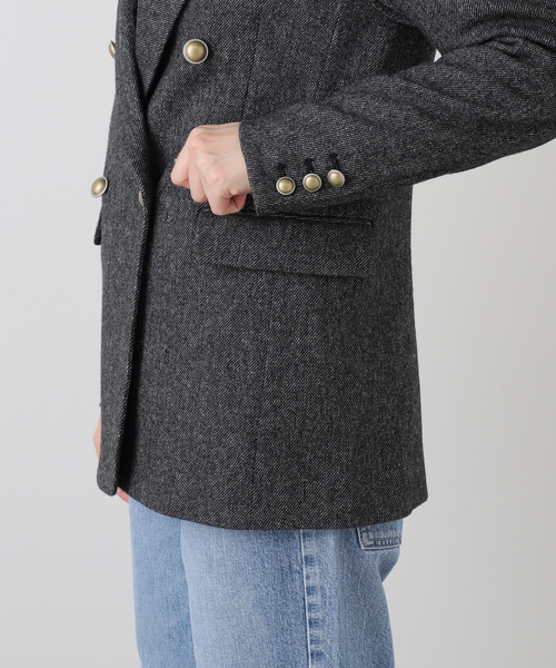 La TOTALITE(ラトータリテ)の「ツイードジャケット(テーラードジャケット・レディース・ブラック/ベージュ・38/36)」の14枚目の写真