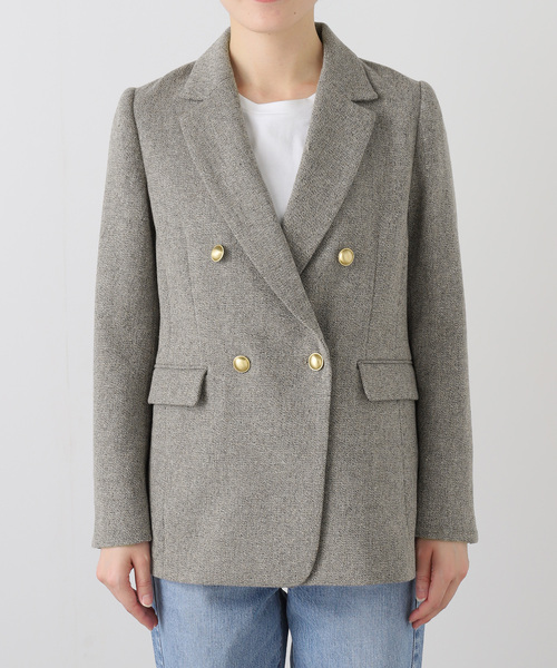 La TOTALITE(ラトータリテ)の「ツイードジャケット(テーラードジャケット・レディース・ブラック/ベージュ・38/36)」の11枚目の写真